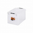 ４５０ｘ２９５ｘ２５５ｍｍ　収納ケース（バックル付／クリア／３個）