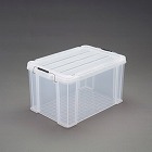 ５８０ｘ３８５ｘ３２０ｍｍ　収納ケース（バックル付／クリア）