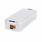７１０ｘ３００ｘ１６０ｍｍ　収納ケース（バックル付／クリアー／４個）