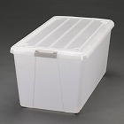 ３９０ｘ７２０ｘ３３０ｍｍ　収納ケース（バックル付／クリアー／１０個）