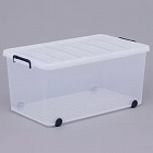 ４４０ｘ７４０ｘ３５０ｍｍ　収納ケース（バックル付／クリアー）