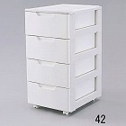 ４４０ｘ５５０ｘ　８７０ｍｍ　引出し式収納ケース（４段）