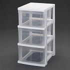 ３０９ｘ３８０ｘ　５９０ｍｍ　引出し式収納ケース（３段）