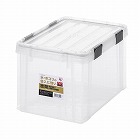 ４４７ｘ２９５ｘ２５８ｍｍ　収納ケース（バックル付／クリア／３個）