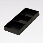 ２１２ｘ１０２ｘ　２７ｍｍ　仕切付トレー（３セル／導電性）