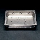 ３２５ｘ２６５ｘ　６５ｍｍ　穴付トレー（ステンレス製）