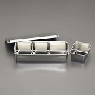 ３２８ｘ１４７ｘ　６３ｍｍ　ふた付ボックス（ステンレス製）