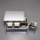 ３３０ｘ２８４ｘ　６３ｍｍ　ふた付ボックス（ステンレス製）