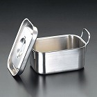 １６５ｘ１１６ｘ７５ｍｍ　ふた付ＢＯＸ（ステンレス製）