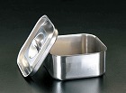 １６５ｘ１６５ｘ７５ｍｍ　ふた付ＢＯＸ（ステンレス製）