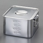 ２００ｘ２００ｘ１２５ｍｍ　浅型ＢＯＸ（ステンレス／目盛り付）