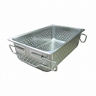５３０ｘ３２５ｘ１５０ｍｍ　取手付トレー（穴明／ステンレス製）