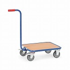 ６００ｘ５００／２５０ｋｇ　ハンドル付木天板ドーリー（ブレーキ付