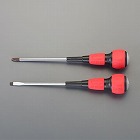 ２本組　［＋　‐］電工ドライバー（打撃可／ロング）