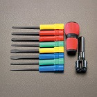 ９本組　［＋　‐］ドライバー（ヒートン廻し付）