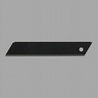 １００ｘ１８ｘ０．５ｍｍ　カッターナイフ替刃（１０枚／ケース付）