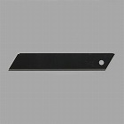 １００ｘ１８ｘ０．５ｍｍ　カッターナイフ替刃（２５枚／ケース付）