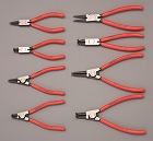 ８本組　スナップリングプライヤー（軸・穴用）