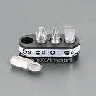 ４本組／１９ｍｍ　［＋　‐］ショートビット