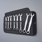 ８本組／８‐１９ｍ　コンビネーションレンチ（ラチェット式）