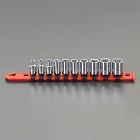 １／４”ＤＲ／１０個組　ソケット（ホルダー付・インチサイズ）