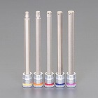 １／４”ＤＲ　［Ｈｅｘ‐Ｐｌｕｓ］ロングビットソケット（ホールド／５個）