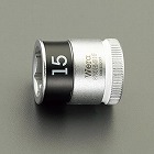 ３／８”ＤＲｘ１５ｍｍ　ソケット（ホールド機能付）