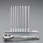 １／２”ＤＲ／４‐１９ｍｍ／２５０ｍｍ　Ｈｅｘビットソケット