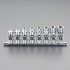 ３／８”ＤＲｘＥ６‐Ｅ２０［ＴＯＲＸ］ユニバーサルソケットセット（８個組）