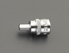 １／４”ＤＲ／６．０ｘ２５ｍｍ　［ＩＮＨＥＸ］ビットソケット
