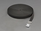 ２５ｘ１．２ｍｍ／５０ｍ　平織バンド・バックルセット（黒）