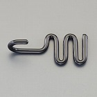 ８４ｘ３５ｘ２５．３ｍｍ　平ゴムロープ用フック（ツイストクネクネ）