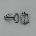 ２５ｍｍ　平ゴムロープ用金具セット［１０組／黒］