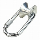 １００ｋｇ／φ１６ｍｍ　プーリーカラビナ（スチール製）