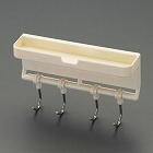 １５４ｘ３５ｘ６０ｍｍ　４連スライドフック（マグネット）