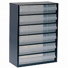 ３０７ｘ１５０ｘ４２０ｍｍ／１列　６段　パーツキャビネット