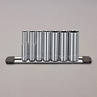 １／４”ＤＲ／１／４”‐１／２”　ディープソケットセット（インチ）
