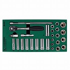 ３／８”ＤＲ　ソケットレンチセット（トレー入り）