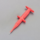 テストクリップ　（先端フック型／赤）