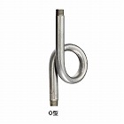 Ｒ　１／４”ｘＲ　１／４”　メートルパイプ（Ｏ型／鉄）