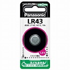 （ＬＲ４３）　１．５Ｖ　アルカリボタン電池
