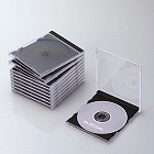 ＣＤ／ＤＶＤ用　プラスチックケース（ブラック／１０枚）