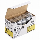 １８ｍｍ　テープカセット（黄／５個）