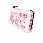 通帳／１００ｘ１８０ｘ３０ｍｍ　メッシュケース（レッド）