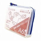 Ａ６／１３０ｘ１６５ｘ３０ｍｍ　メッシュケース（ブルー）