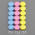 φ２０ｍｍ　マグネット（イエロー／６個）