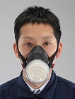 マスク（防塵・アスベスト対応／ブラック）