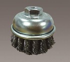 ７５ｍｍ／Ｍ１０　ワイヤーブラシ（カップ型／ステンレスツイス