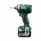 ＤＣ１４．４Ｖ　インバクトドライバー（バッテリー２個付／緑）