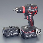 ＤＣ１８．０Ｖ／５．０Ａｈ　ドライバードリル（赤／充電式）